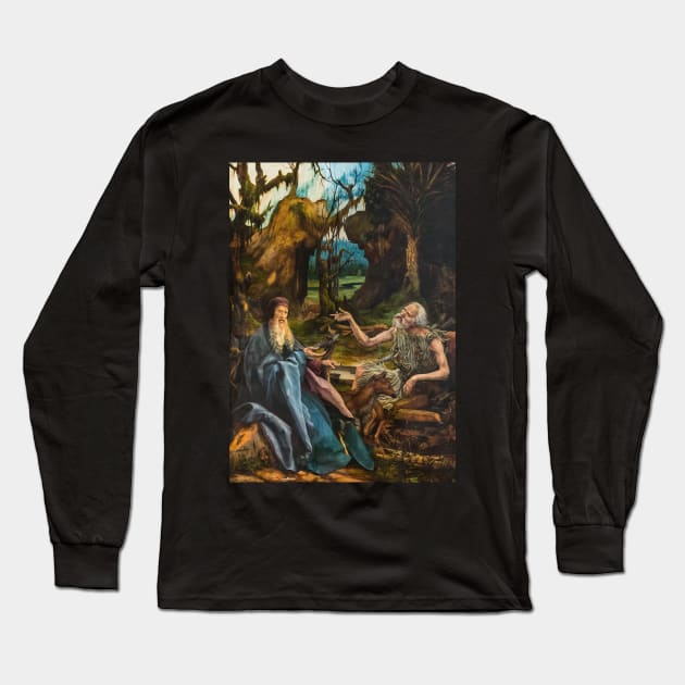 The Temptation of Saint Anthony - Matthias Grünewald Long Sleeve T-Shirt by themasters